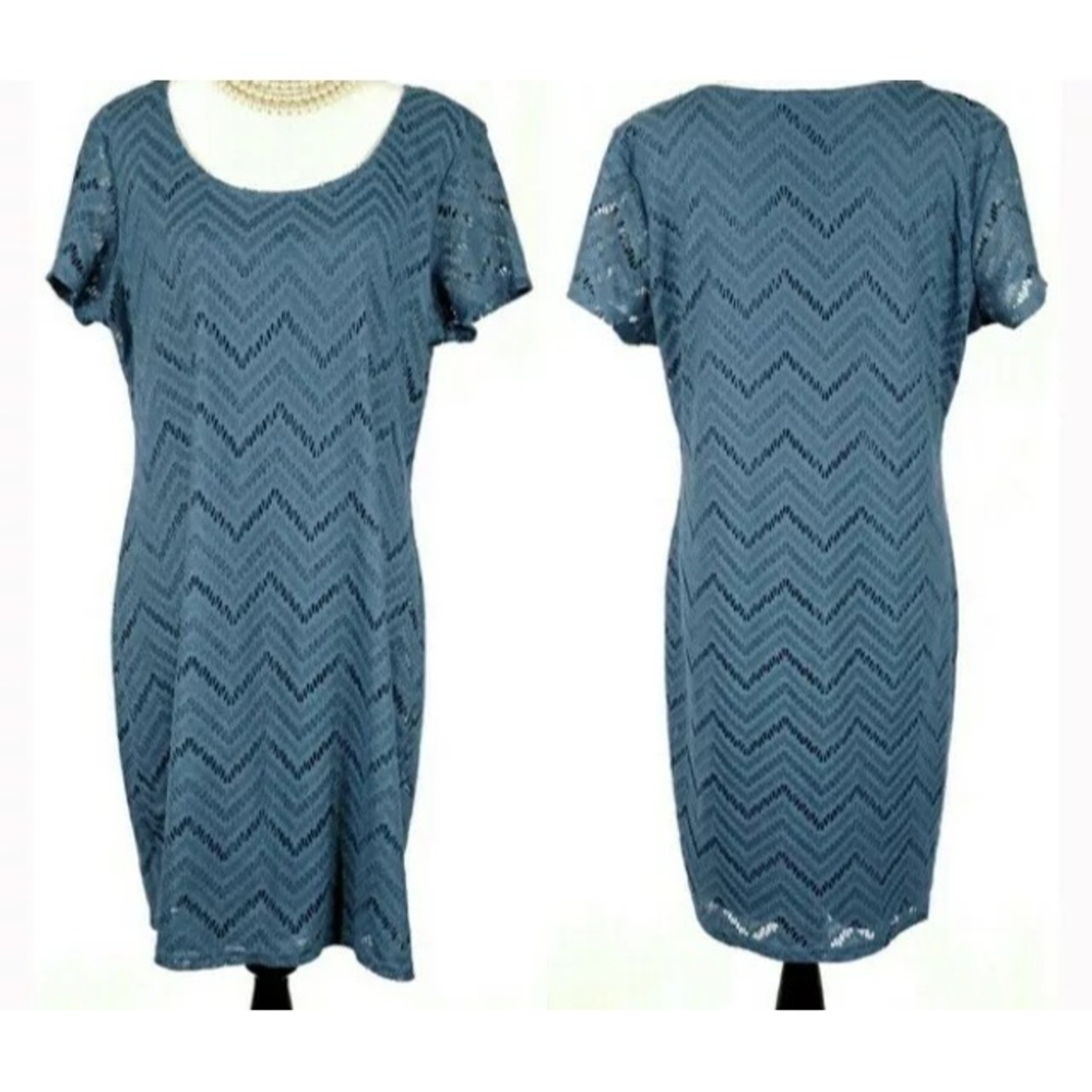 Tiana B Navy Blue Dress